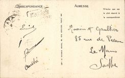 VINTAGE POSTCARD Mortain Old Abaye White Gallery Of the Cloister