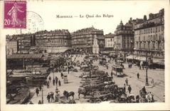 CPA Marseille Le Quai Des Belges