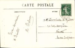 VINTAGE POSTCARD Holy Guenole Penmarch Details of vagueness breaking with the rock of the monk