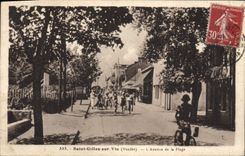 CPA Saint Gilles Sur Vic L'Avenue De La Plage