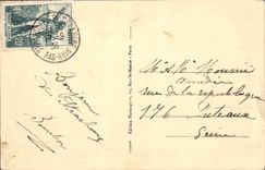 Canal de Estrasburgo de la POSTAL de la VENDIMIA del molino de Zorn y de la catedral