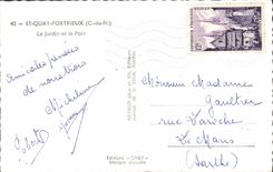 MODERN CARD St Quay Portrieux the Garden And the Port