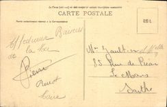 VINTAGE POSTCARD Holy Brieuc the headlight And I' Entree Of the Port