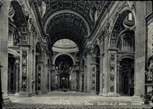POSTAL Roma Basilica Di S Pedro de la VENDIMIA internado