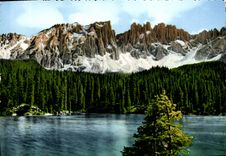MODERN CARD Lago di Carezza Latemar
