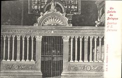 VINTAGE POSTCARD Saluto Da Bologna Basilica di S Petronio