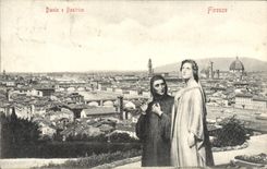 CPA Firenze Dante e Beatrice