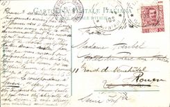 VINTAGE POSTCARD Firenze Dante E Beatrice