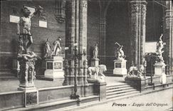 VINTAGE POSTCARD Firenze Logia Dell Orgagna