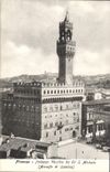 VINTAGE POSTCARD Firenze Palazzo Vecchio Da Or S Michele Arnolfo di Cambio