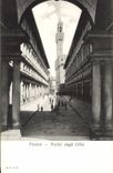VINTAGE POSTCARD Firenze Portici Degli Uffizi