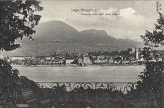 VINTAGE POSTCARD Lago Maggiore Pallanza Vista dall Insulated Veined
