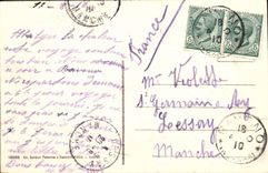 VINTAGE POSTCARD Lago Maggiore Isola Bleated