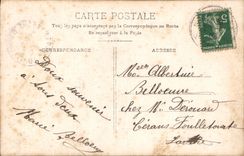 VINTAGE POSTCARD Fantasy Woman Kiss