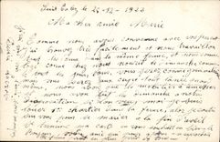 VINTAGE POSTCARD Fantaisie Woman Prayer of the young girl has to marry Mariage