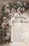 VINTAGE POSTCARD Fantaisie Litanies girls has to marry Mariage