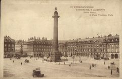 VINTAGE POSTCARD Place Vendome Paris