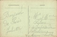 VINTAGE POSTCARD Paris the Large palace Living room De I' Automobile 1922