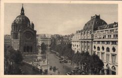 VINTAGE POSTCARD Paris Places Holy Augustin