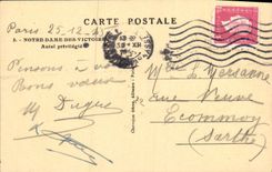 CPA Paris Notre Dame Des Victoires Autel Privilegie