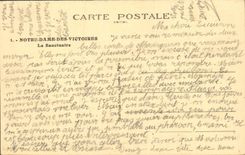 CPA Notre Dame Des Victoires Le Sanctuaire