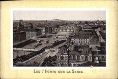 CPA Paris Les 7 Ponts Sur la Seine