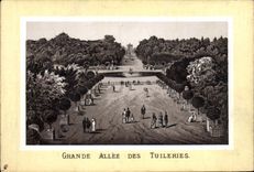 CPA Paris Grande Allee Des Tuileries