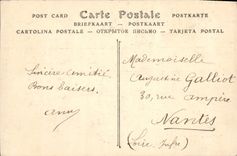 VINTAGE POSTCARD Memorial De I' Incendie Bazaar Of Charity Way Of Paris Cross