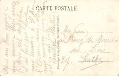 VINTAGE POSTCARD Saint Brevin the Pines the Beach Children Bicycle Cycles Daguin Seal