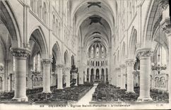 CPA Orleans Eglise Saint Paterne L'interieur