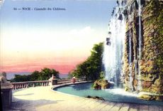 CPA Nice Cascade Du Chateau