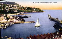 CPA Nice Entree Du Port Baie Lympia