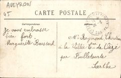 POSTAL Auvergne Pttoresque de la VENDIMIA el viaducto De Viaur o del tren de Tanus