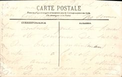 VINTAGE POSTCARD Sables d'Olonne Against Outgoing Destroyer Of the Port Boat