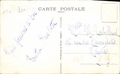 VINTAGE POSTCARD Pouliguen Sunset In front of the Port