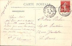 VINTAGE POSTCARD Country De Guerande Salt-water Marshes Paludiers Of the Borough De Batz collecting salt