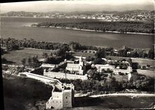 MODERN CARD France Seen Of the Sky Abbey Of Notre Dame Of lerins Ile Saint Honorat Monastere strengthens