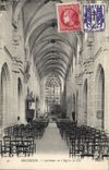 VINTAGE POSTCARD Interior Issoudun De I' Eglise St Cyr