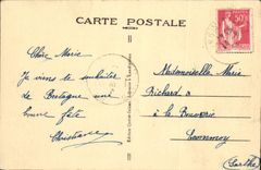 VINTAGE POSTCARD Landivisiau Level Of the New Mill