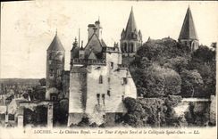 CPA Loches Le Chateau Royal La Tour D'Anges Sorel Et La Collegiale Saint Ours