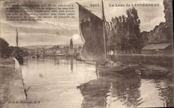 CPA La Lune De Landerneau Bateau