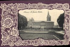 CPA Lisieux Le Jardin Public