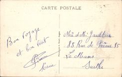 CPA Lannion Les Cinq Croix Route De Ploubeyre Daguin Femme Folklore