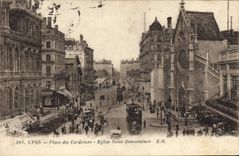 CPA Lyon Place Des Cordeliers Eglise Saint Bonaventure