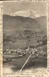 VINTAGE POSTCARD Megeve and Mont Blanc