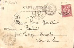 VINTAGE POSTCARD Megeve and Mont Blanc