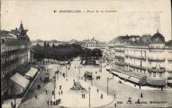 CPA Montpellier Place De La Comedie