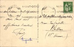 CPA Le Mont Dore Vue generale