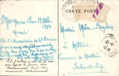 VINTAGE POSTCARD Montrichard Coffees of the high-class wines Monmousseau Packing of the bottles