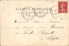 VINTAGE POSTCARD Mason Church Old man St Vincent